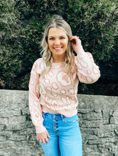 Load image into Gallery viewer, Miley Blush Leopard Sweater