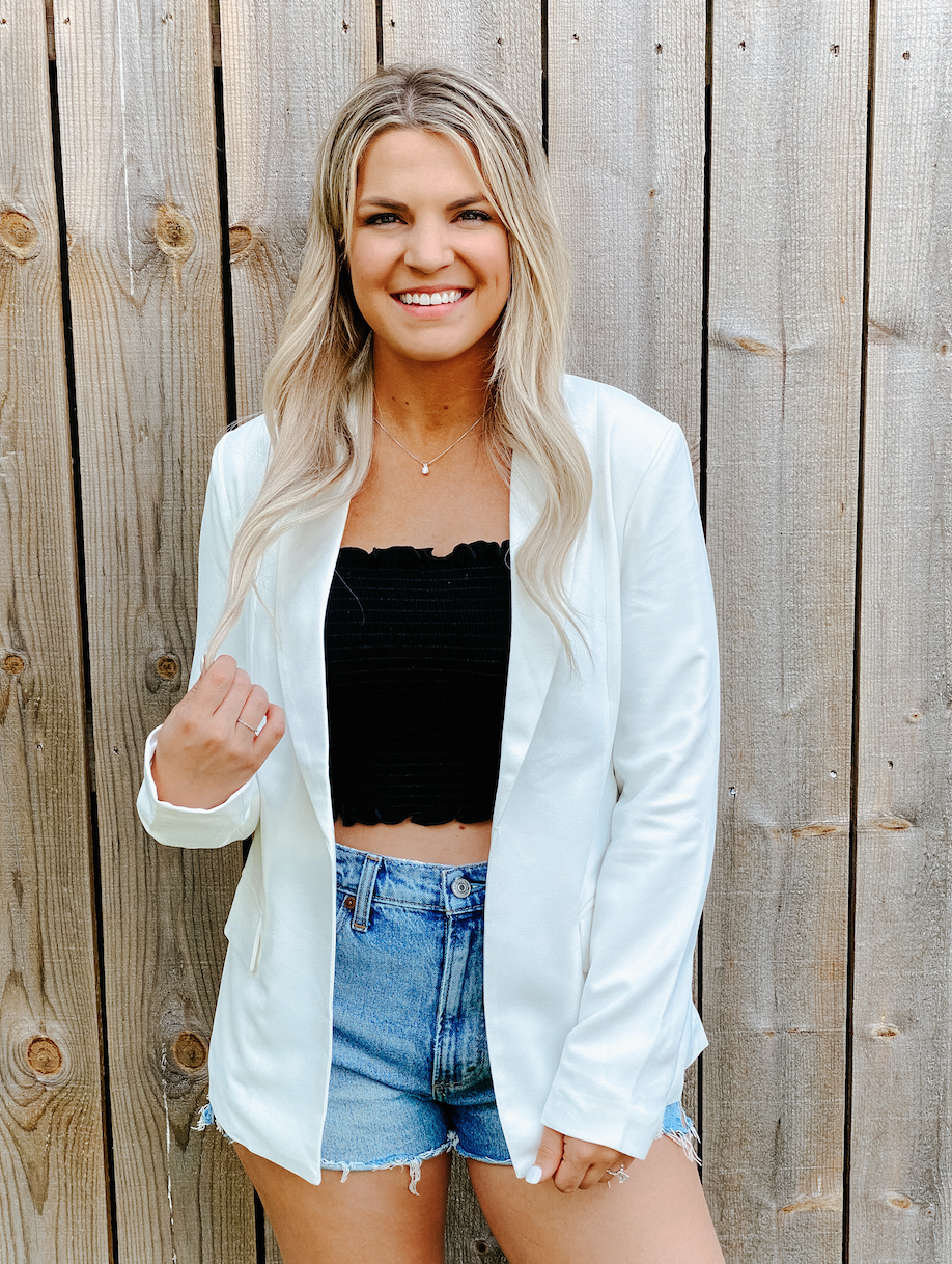 Clear Skies Blazer - White