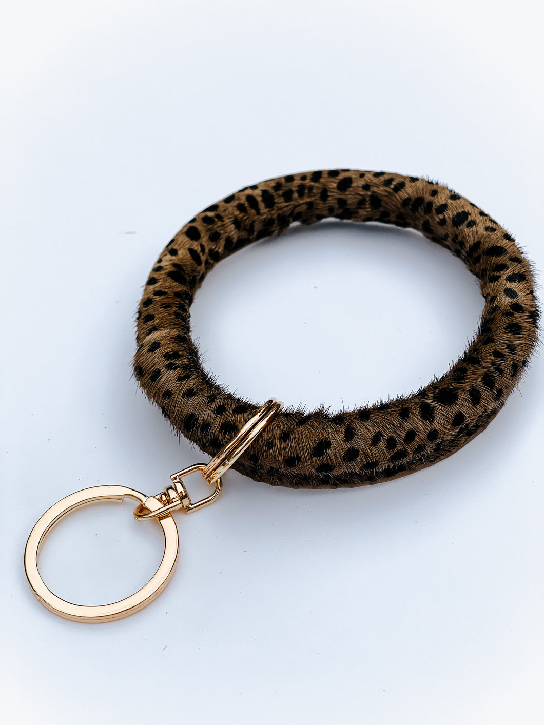 Brown Spotted Key Ring